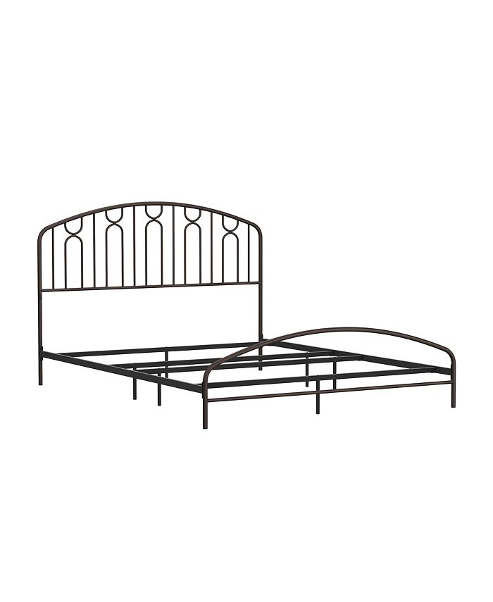 Hillsdale 44" Metal Riverbrooke Furniture Arch Scallop Queen Bed Macy's