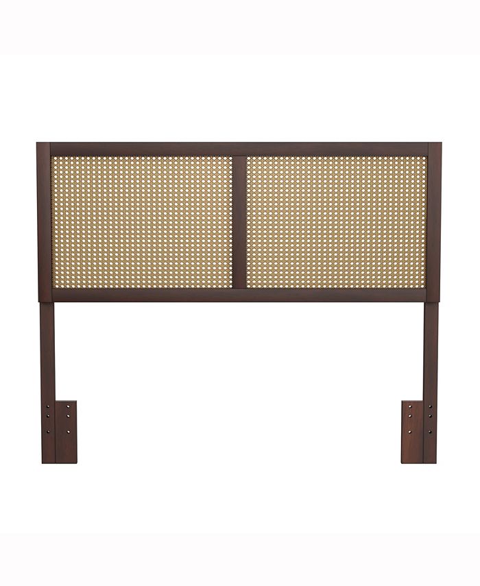 Hillsdale 50" Wood and Cane Panel Serena Furniture Full/Queen Headboard Macy's