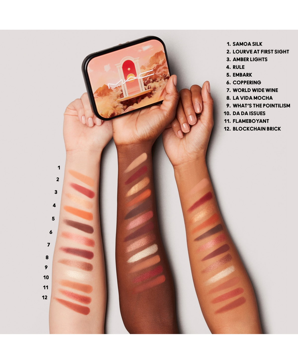 Shop Mac Connect In Colour Eye Shadow Palette In Future Flame