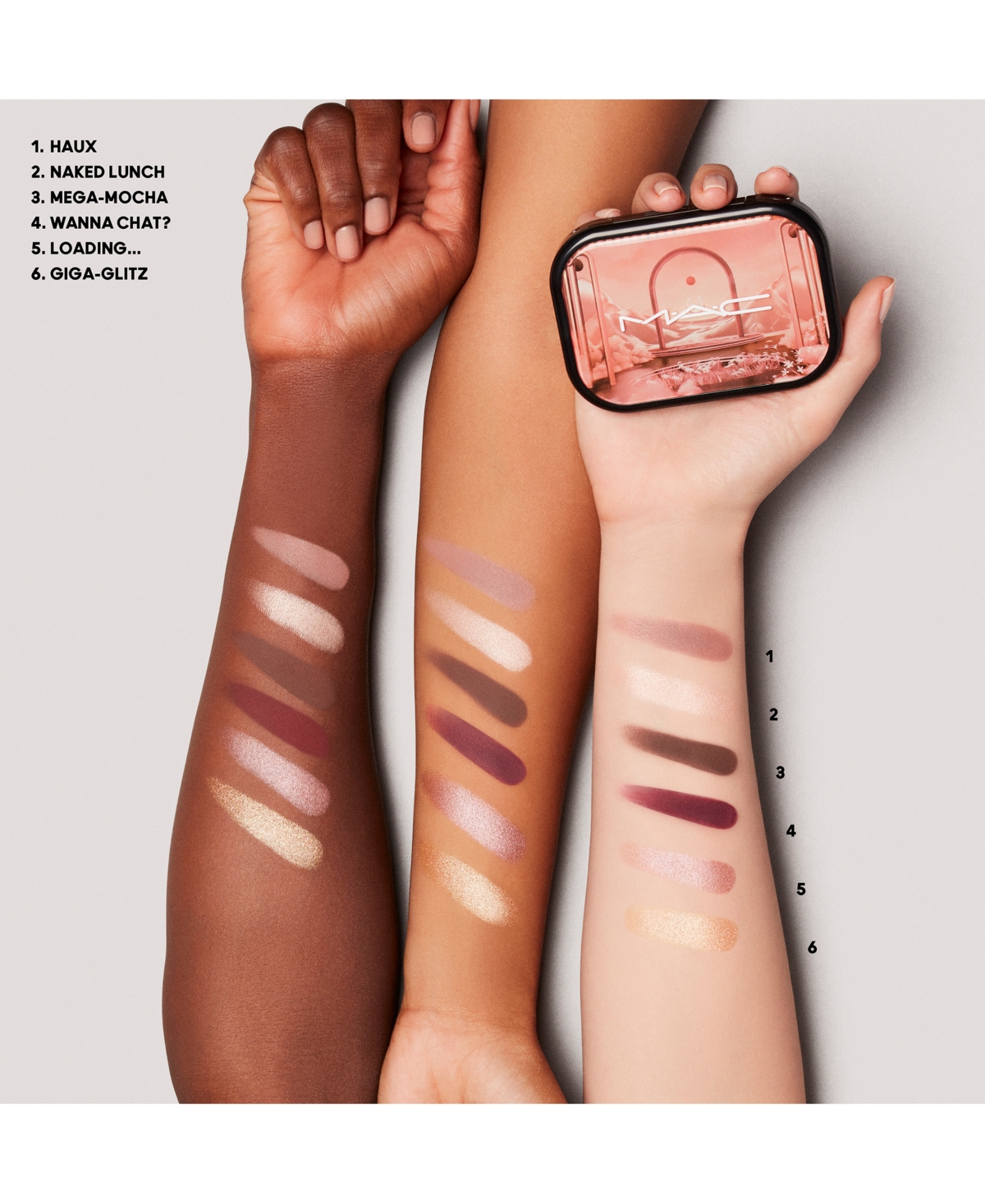 Shop Mac Connect In Colour Eye Shadow Palette In Embedded In Burgundy