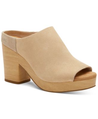 TOMS - Women's Florence Slip-On Peep-Toe Platform Sandals