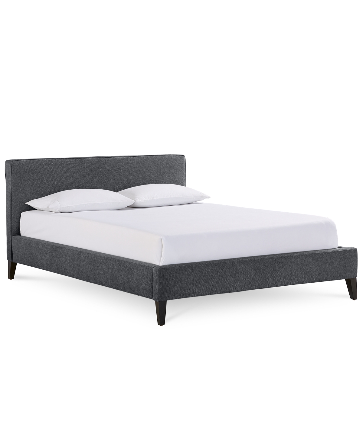 Macy's Mariley Upholstered Queen Bed In Steel