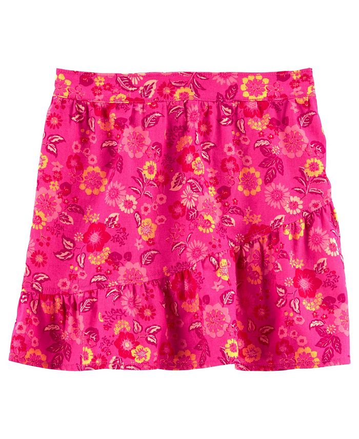 Carter's Little Girls Floral Print Pattern Linen Skirt Macy's