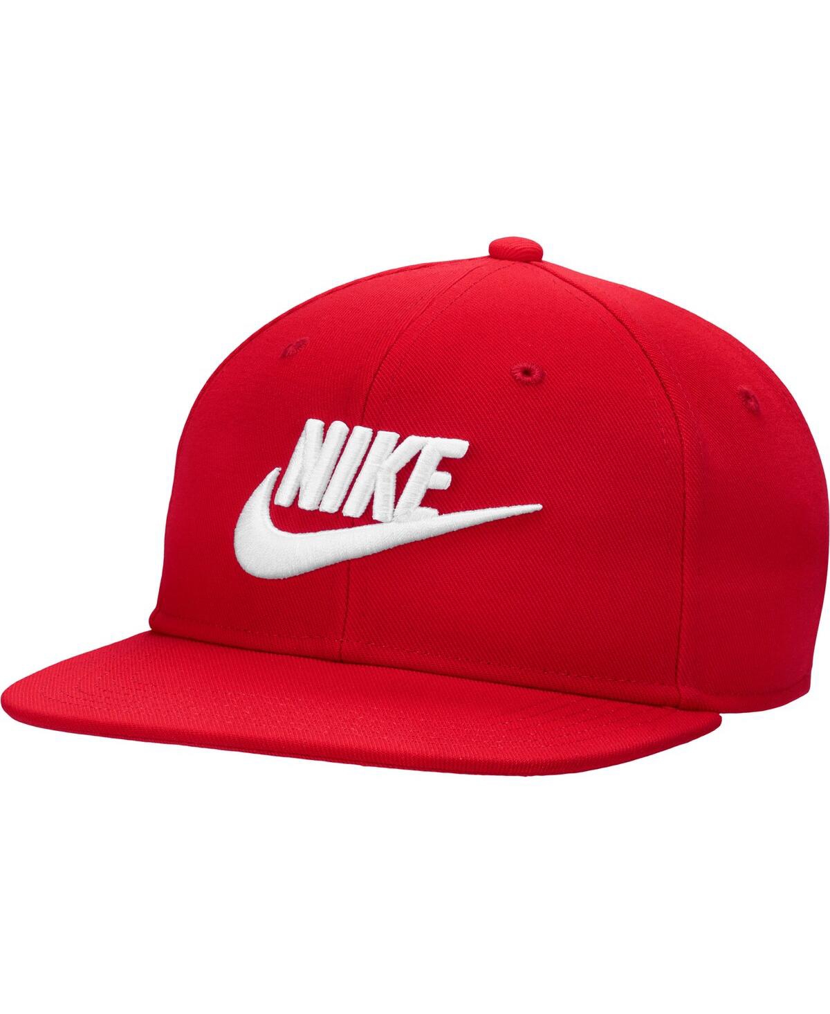 Shop Nike Big Boys  Red Futura Pro Performance Snapback Hat