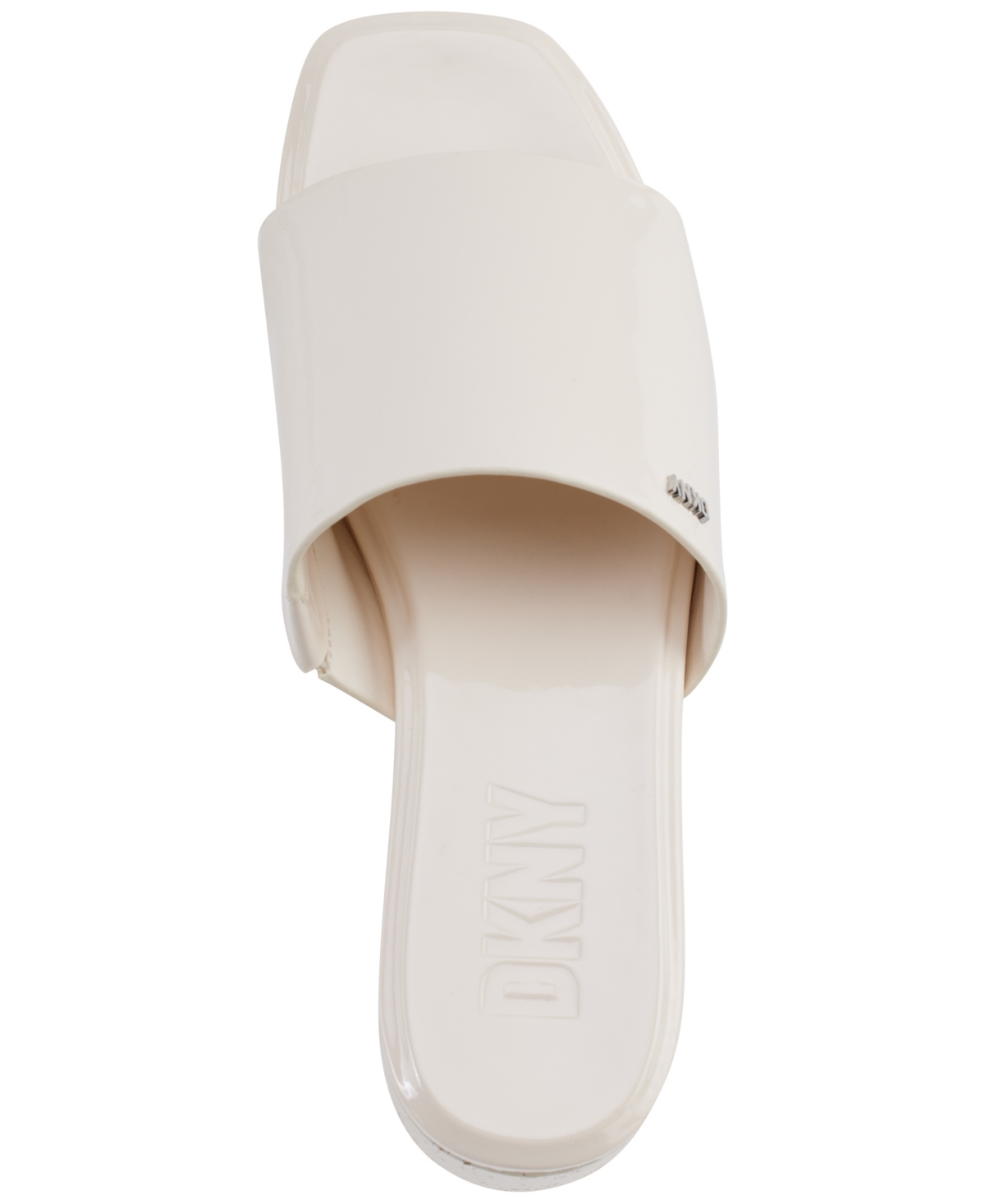 Dkny Women s Adalira Slip On Platform Wedge Slide Sandals Egg