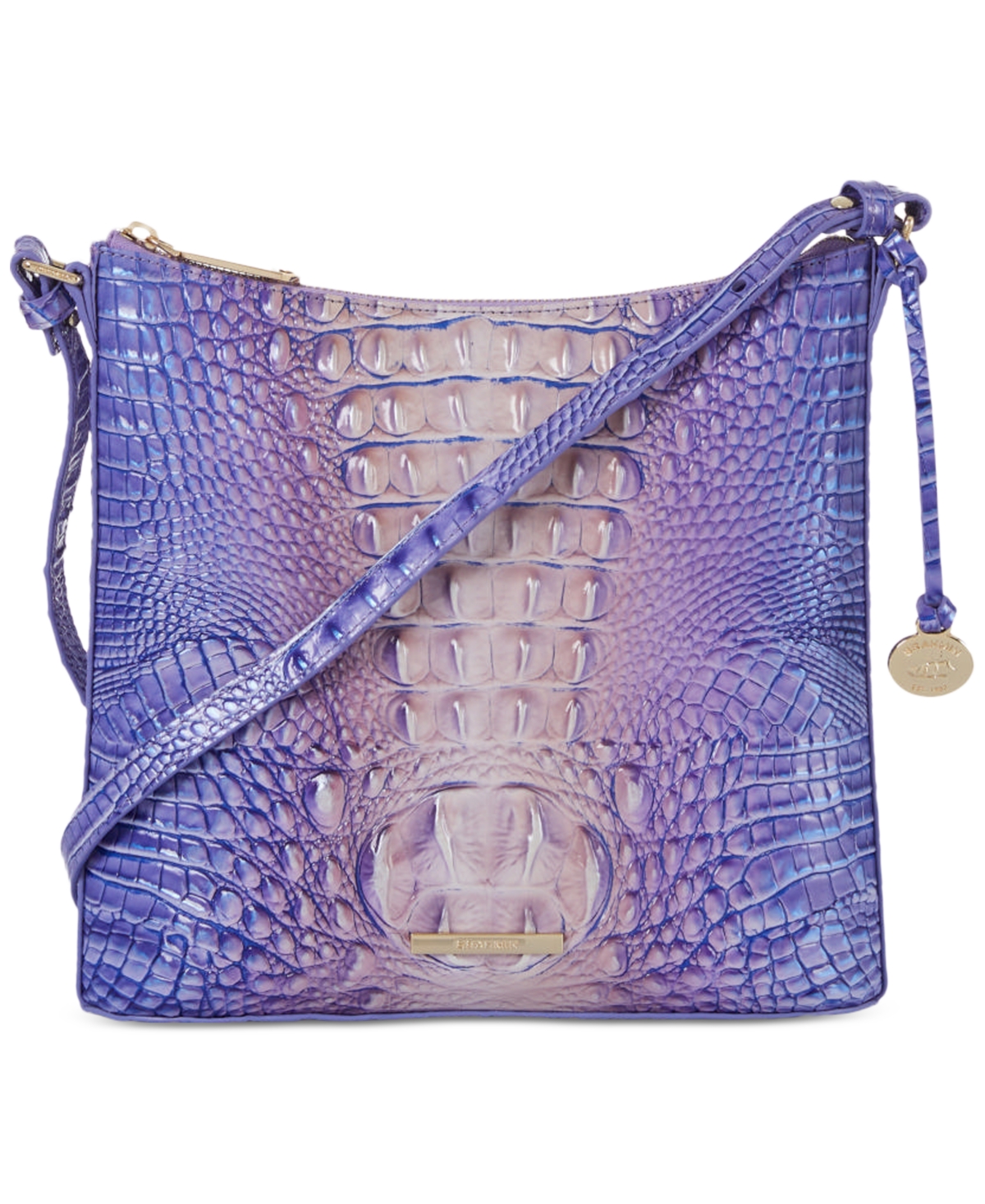 BRAHMIN KATIE MELBOURNE EMBOSSED LEATHER CROSSBODY 