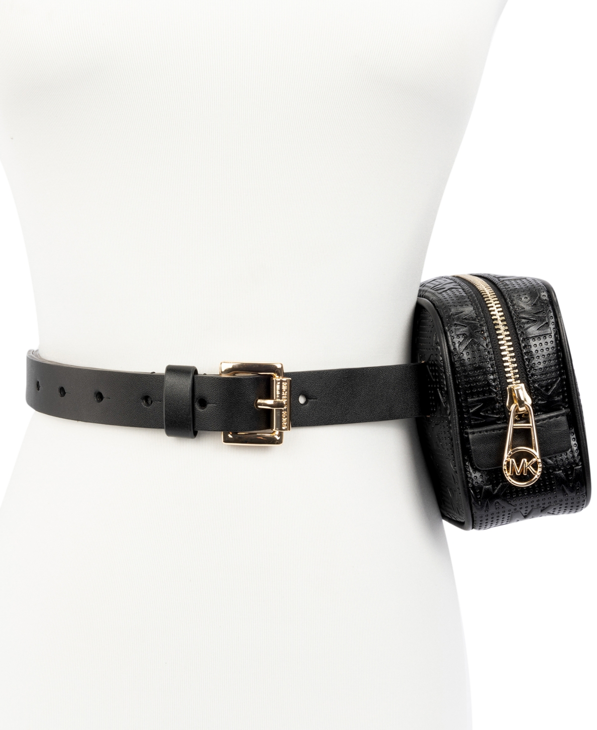 Michael Michael Kors Women's Mk Embossed Fanny Pack -gold