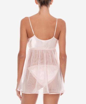 Bellflower Babydoll Chemise 2pc Lingerie Set