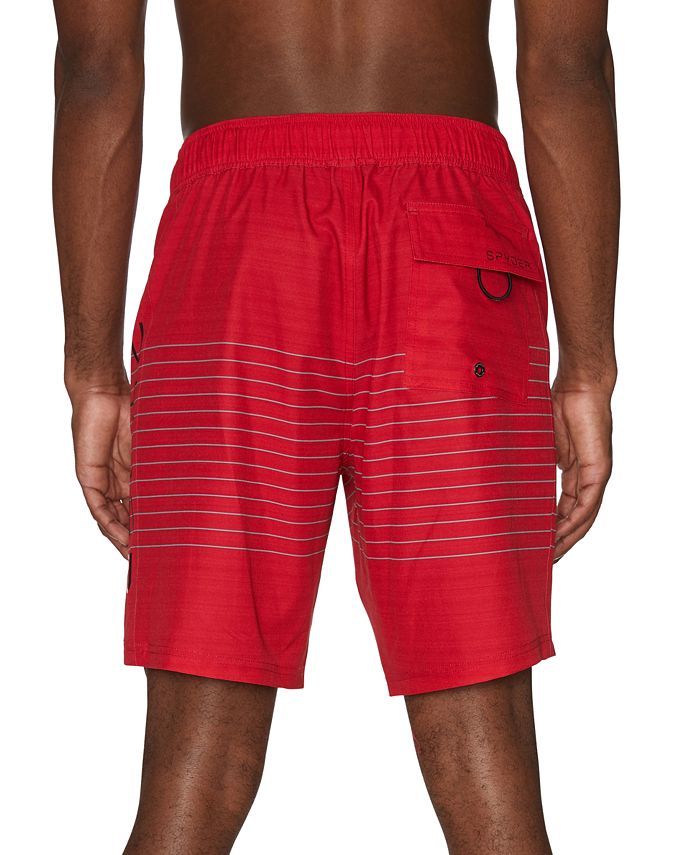 Spyder Men's 9" Striped Eboard Swim Shorts Macy's