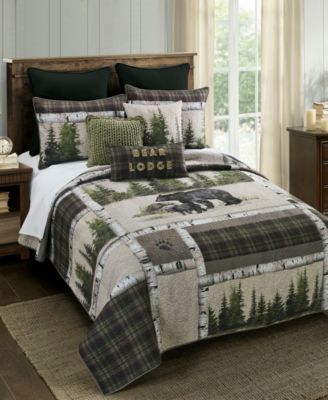 Bear Panels 3 Piece Quilt Set, King