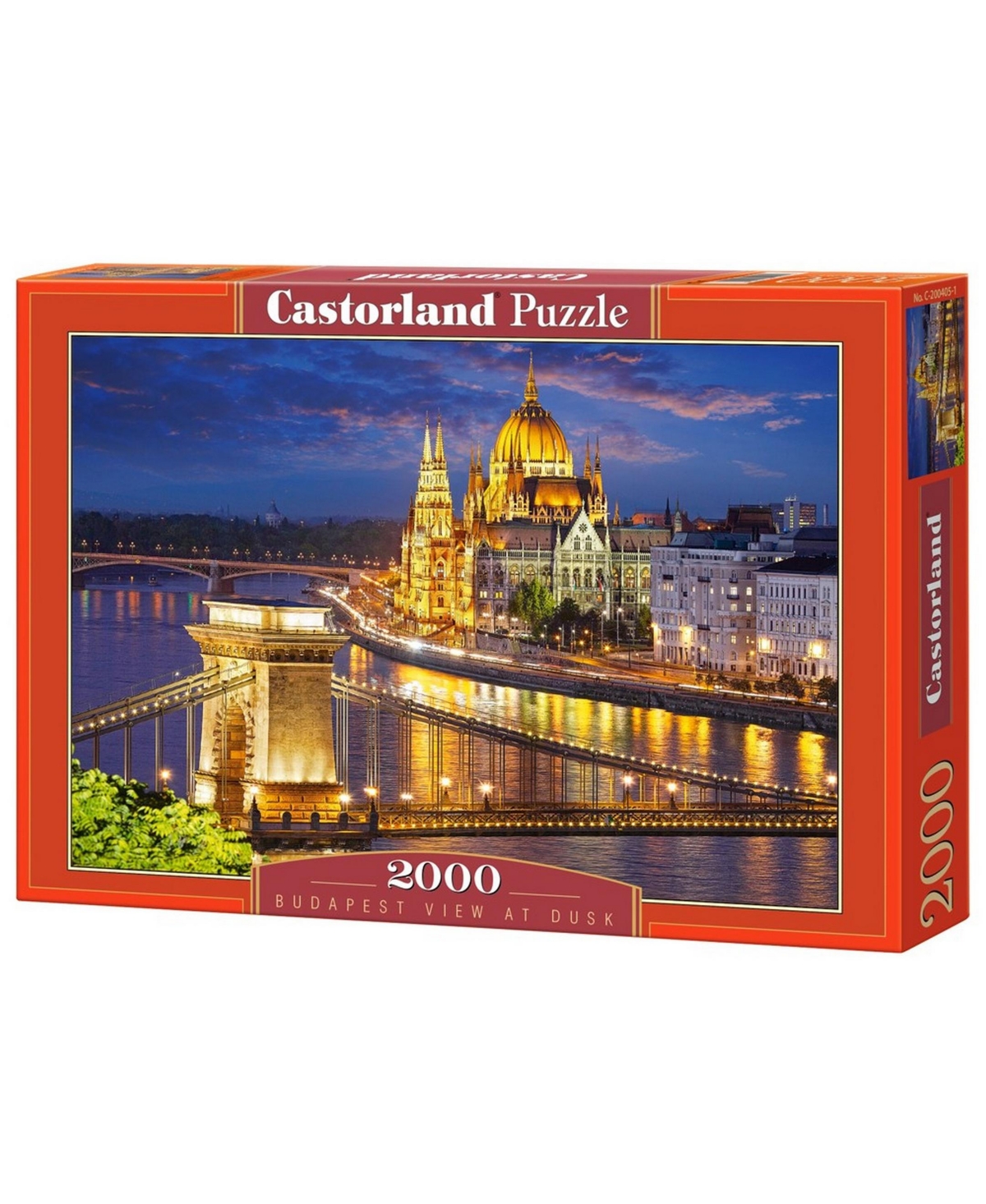 Castorland Budapest View At Dusk Jigsaw Puzzle Set, 2000 Piece In Multicolor