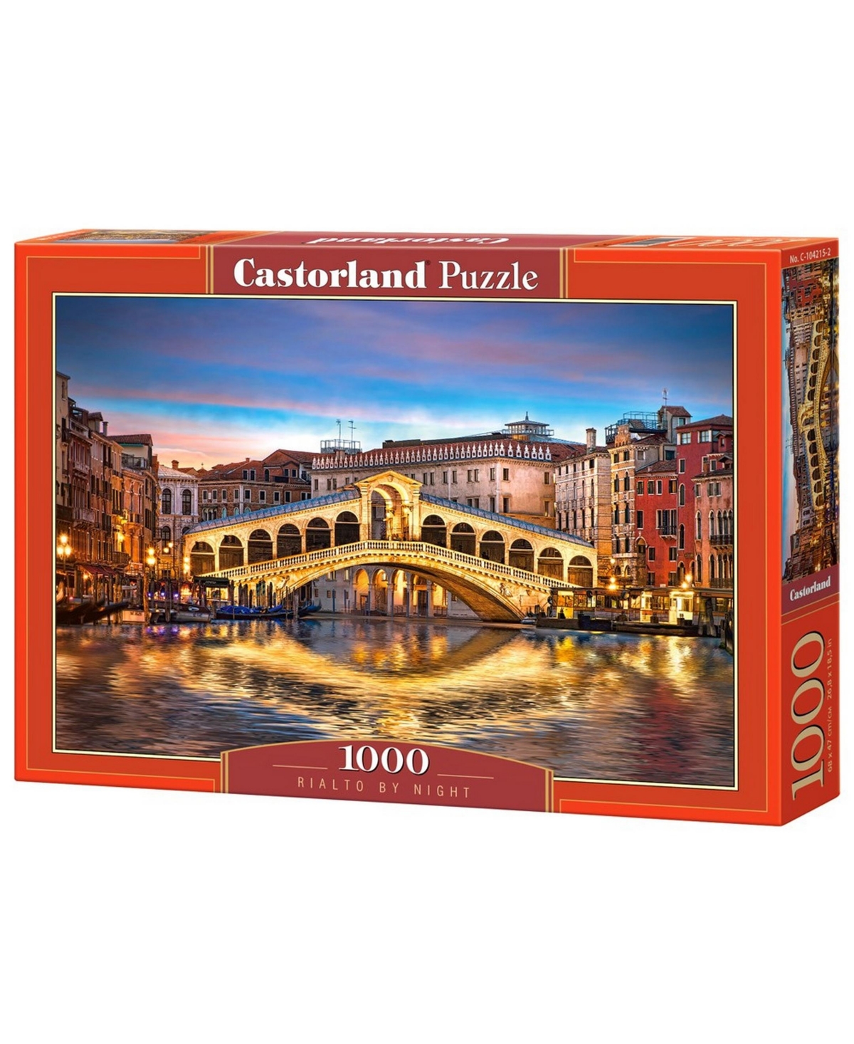 Castorland Rialto By Night Jigsaw Puzzle Set, 1000 Piece In Multicolor