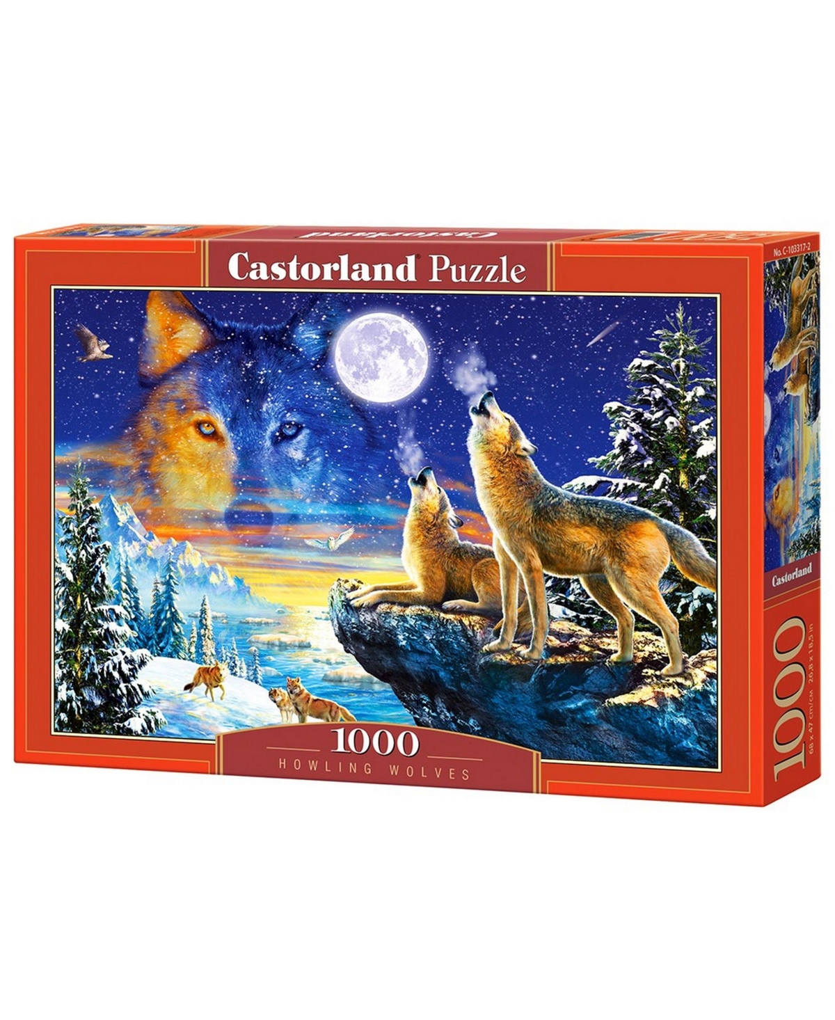 Castorland Howling Wolves Jigsaw Puzzle Set, 1000 Piece In Multicolor