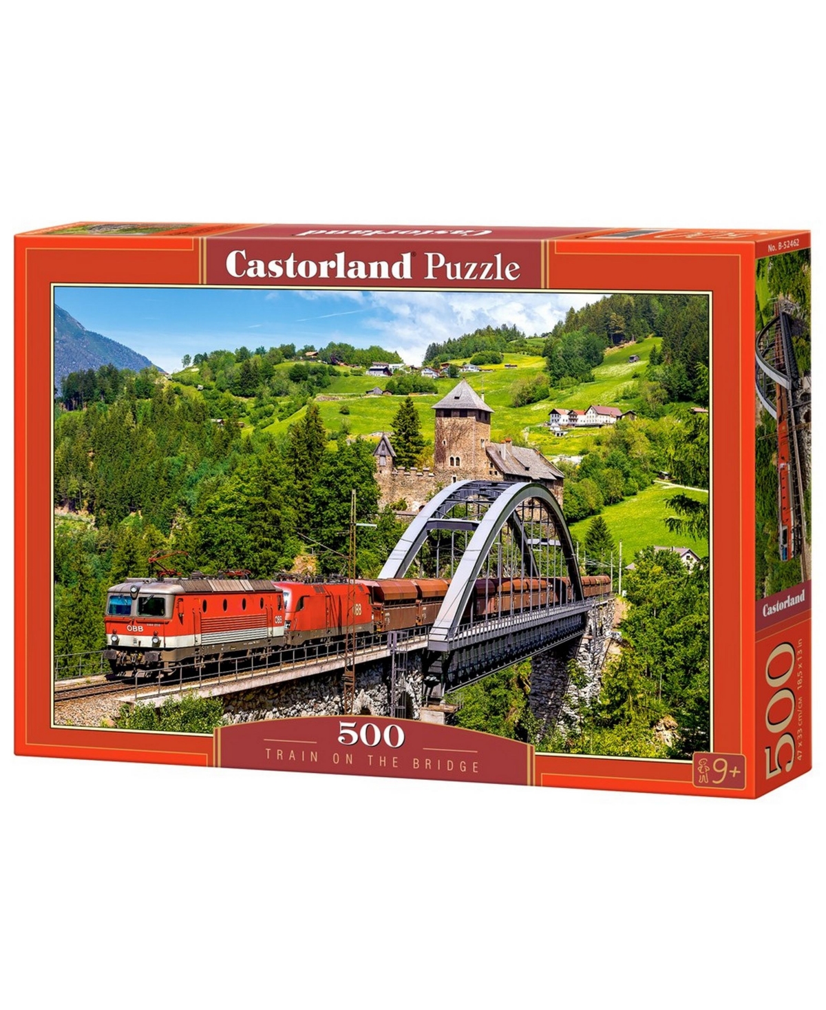 Castorland Train On The Bridge Jigsaw Puzzle Set, 500 Piece In Multicolor