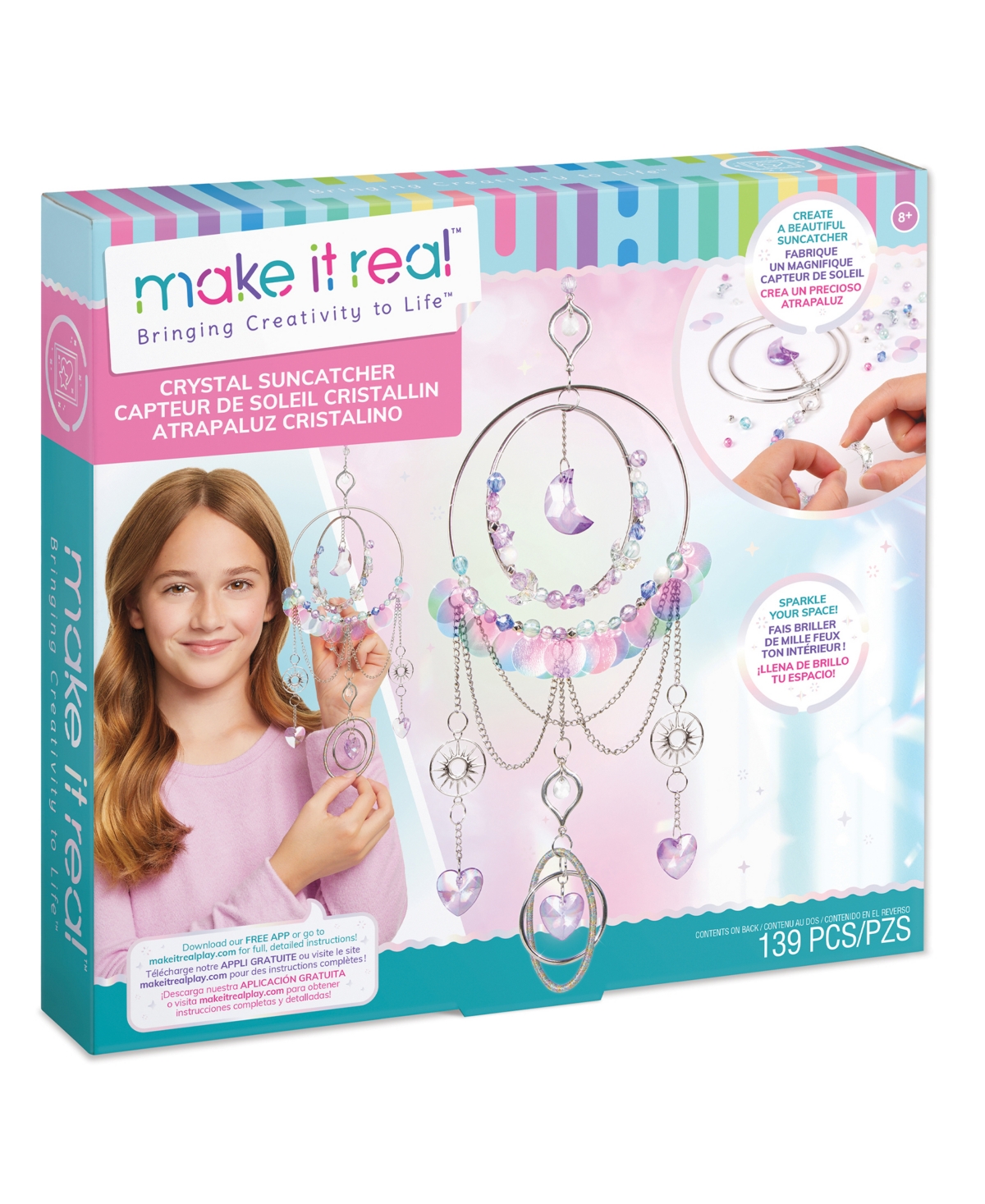 Make It Real Kids' Crystal Suncatcher In Multi