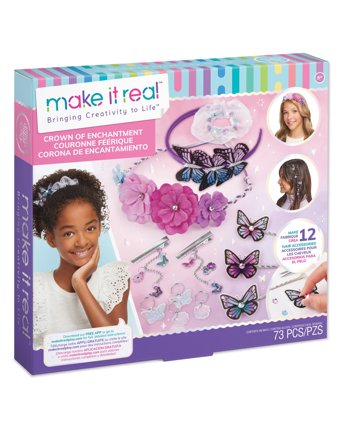 Make It Real Kids' Crown Of Enchantment In Multi