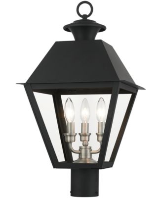 Wentworth 3 Light Outdoor Post Top Lantern