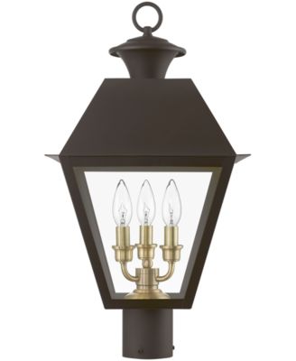 Wentworth 3 Light Outdoor Large Post Top Lantern