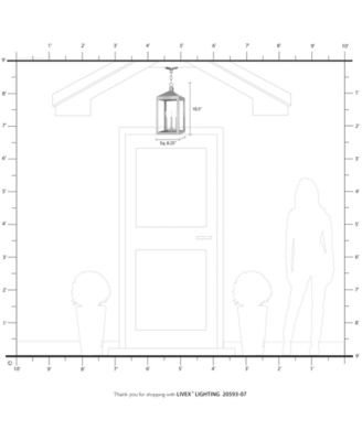 Nyack 3 Light Outdoor Pendant Lantern