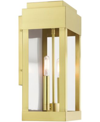 York 2 Light Outdoor Wall Lantern