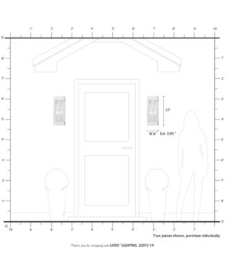 Malmo 2 Light Outdoor ADA Sconce