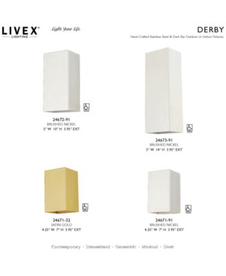 Derby 1 Light Outdoor and Indoor ADA Small Sconce