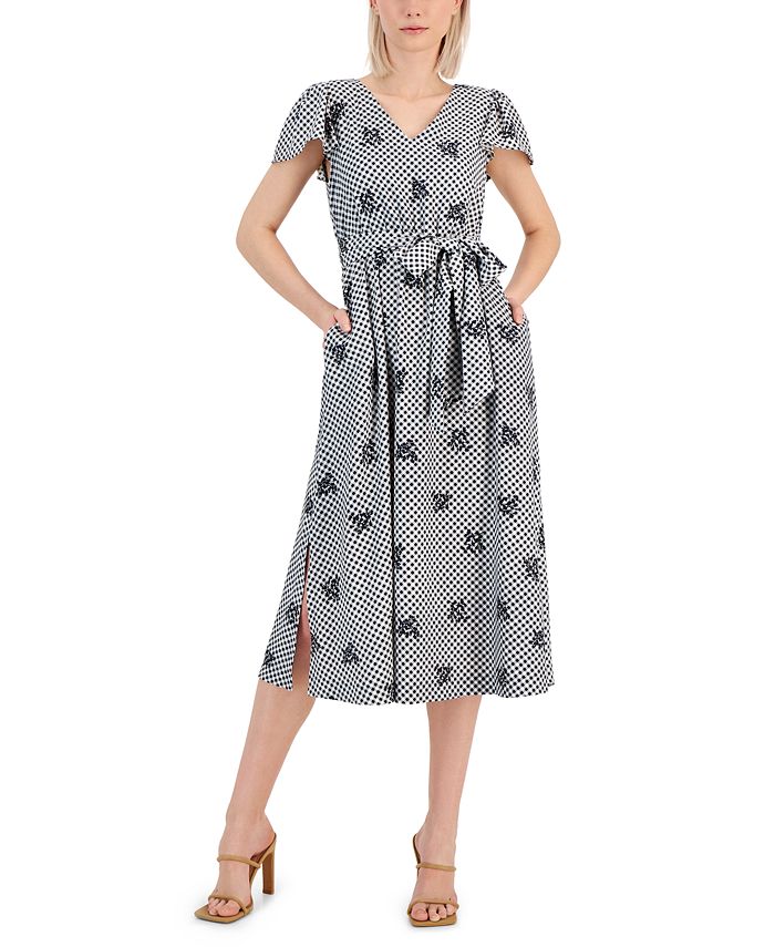 Anne klein gingham dress shop