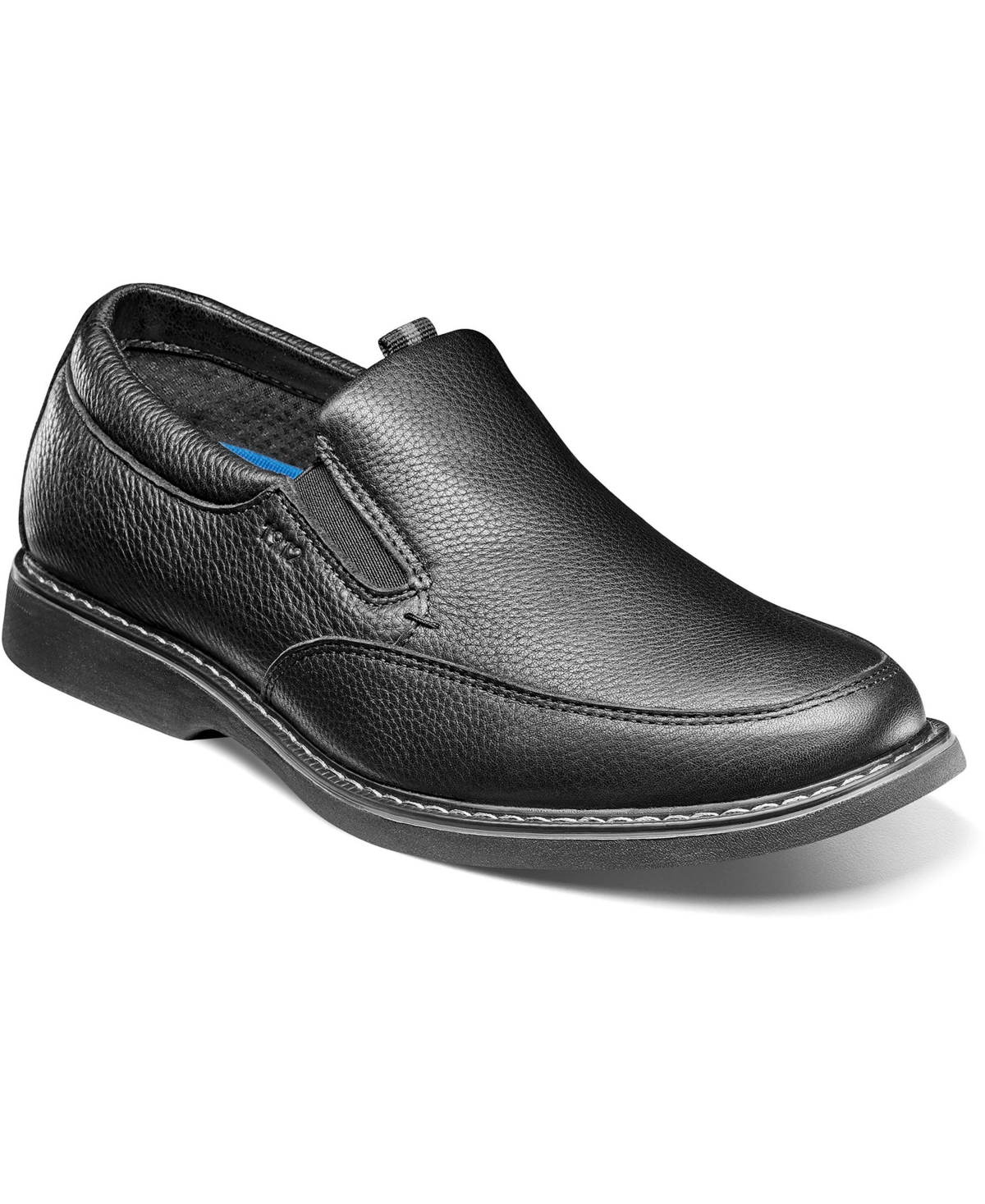 Men's Otto Moc Toe Slip On Shoes - Black Tumble