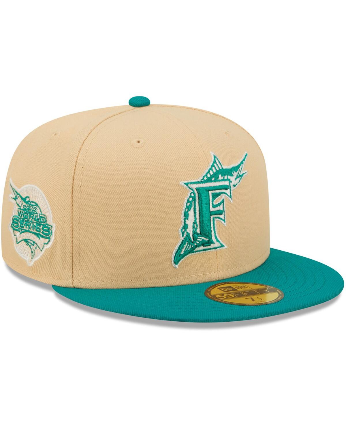 Nike Men's White, Teal Florida Marlins Cooperstown Collection