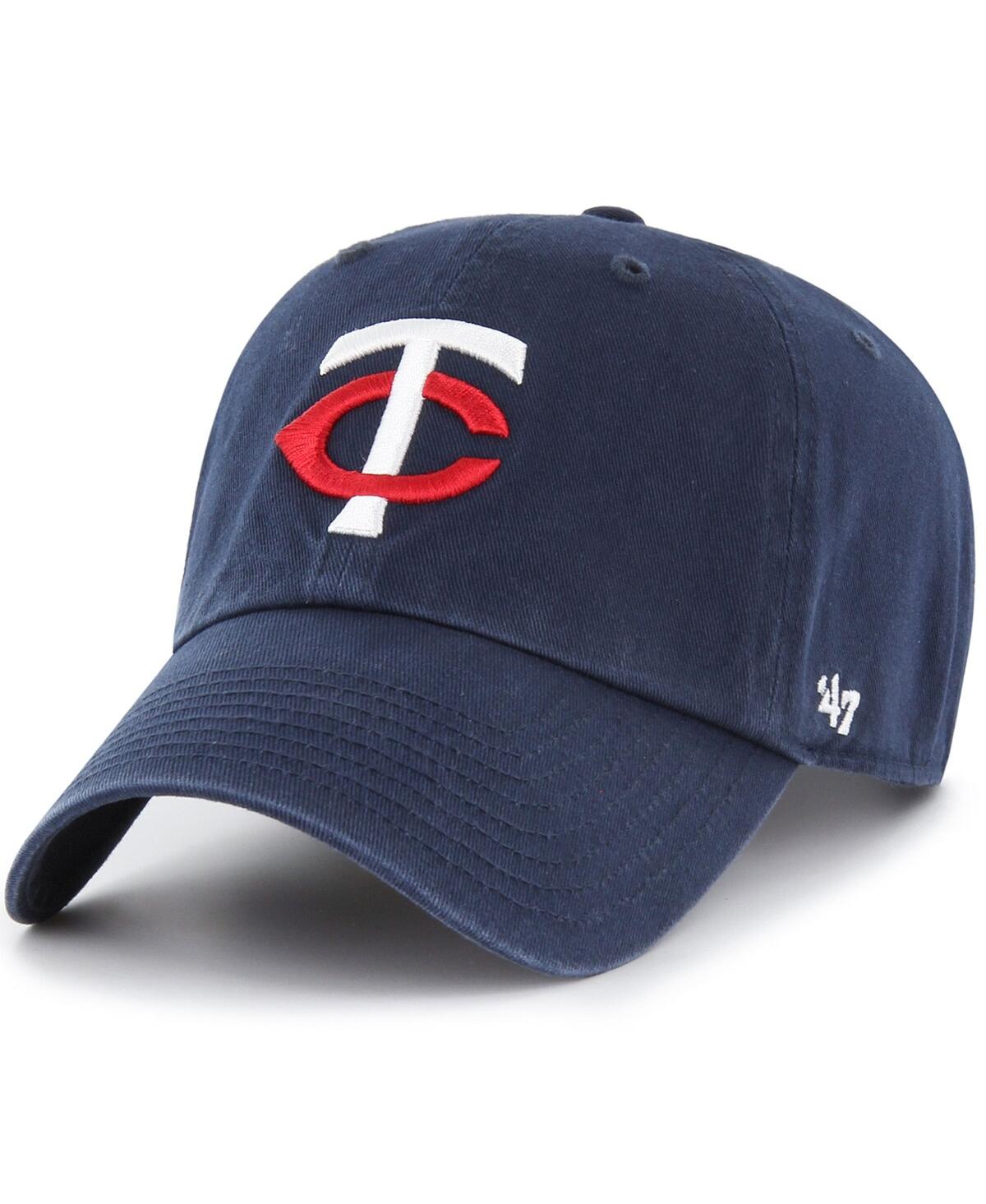 47 Brand Men's ' Navy Minnesota Twins Franchise Logo Fitted Hat