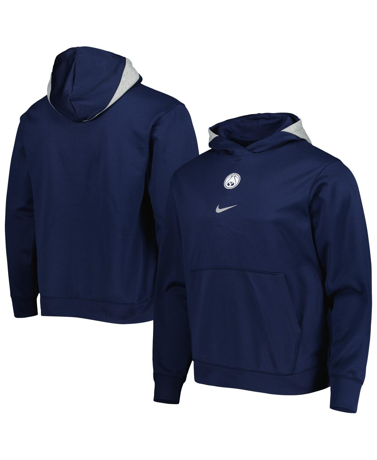 Shop Nike Men's  Navy Byu Cougars Spotlight Performance Pullover Hoodie