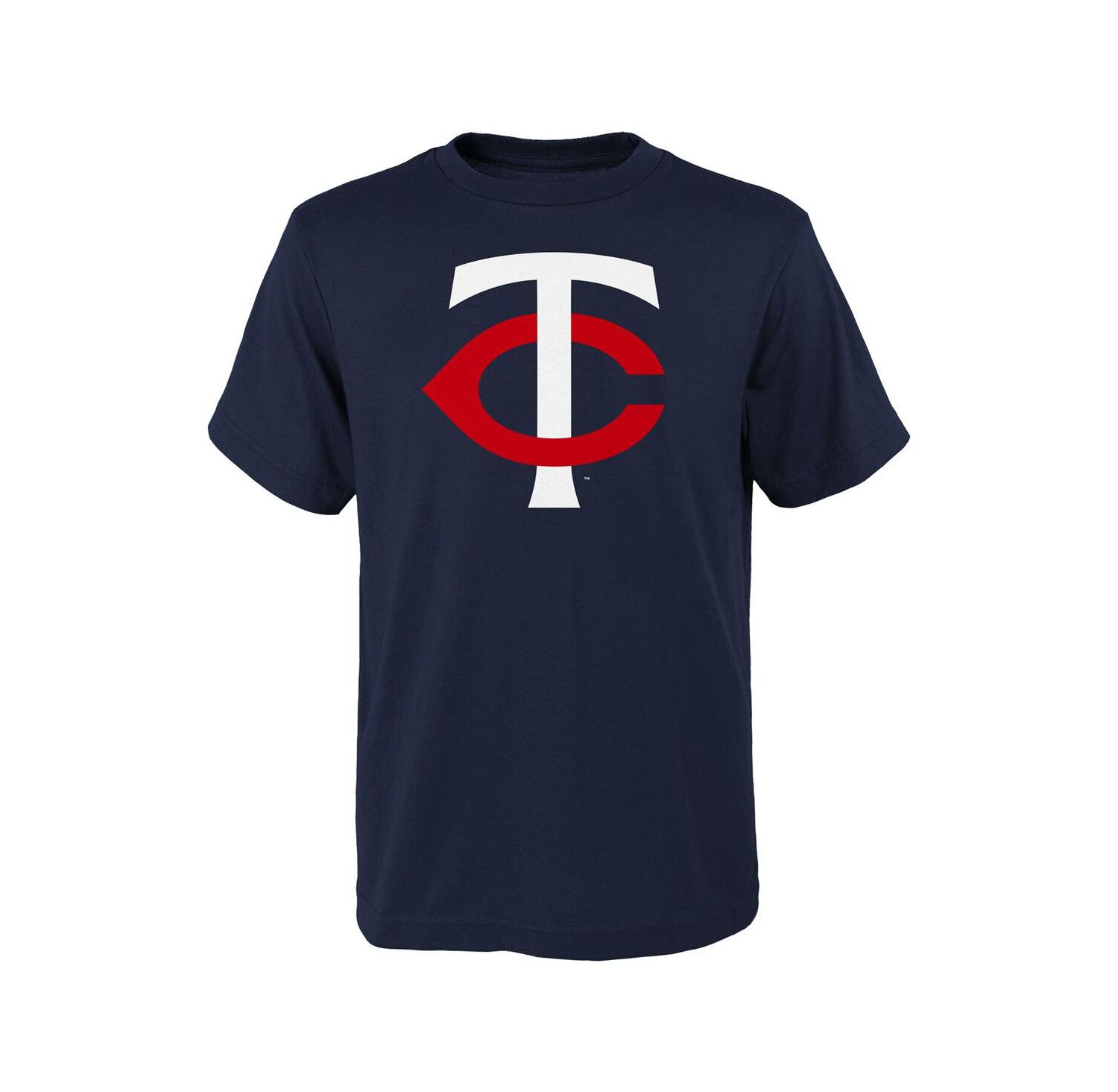 Big Boys and Girls Navy Minnesota Twins Logo Primary Team T-shirt