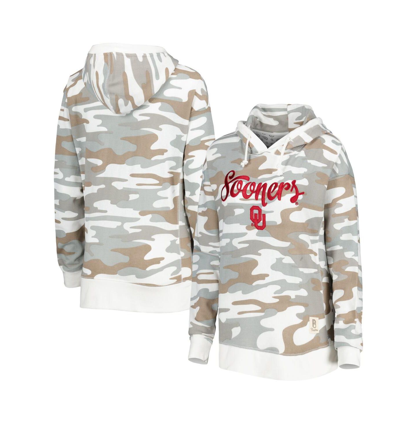 Женское худи Pressbox Camo Oklahoma Sooners San Pablo Pullover — фото 1