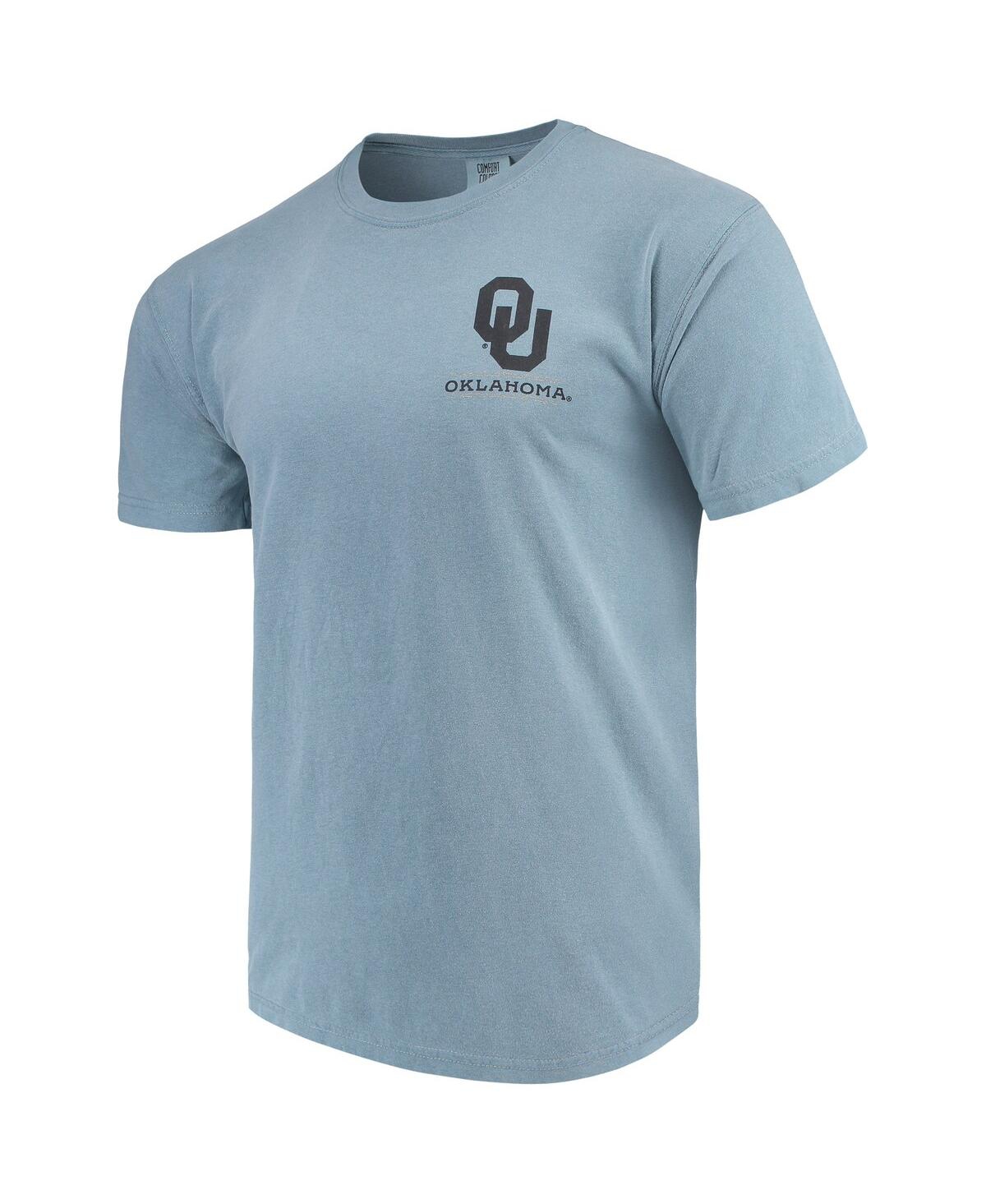 Image One Blue Oklahoma Sooners State Scenery Comfort Colors T-shirt In Blue
