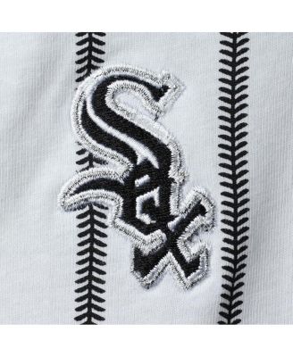 Newborn Boys and Girls White, Black Chicago White Sox Power Hitter Short Sleeve Bodysuit