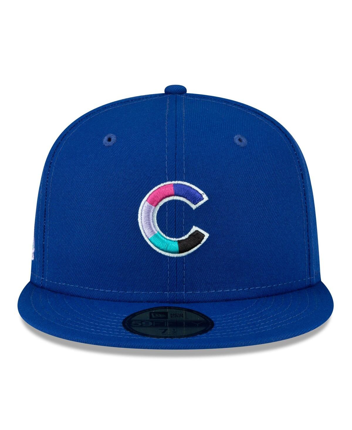NEW ERA MEN'S NEW ERA ROYAL CHICAGO CUBS 2016 WORLD SERIES POLAR LIGHTS 59FIFTY FITTED HAT 