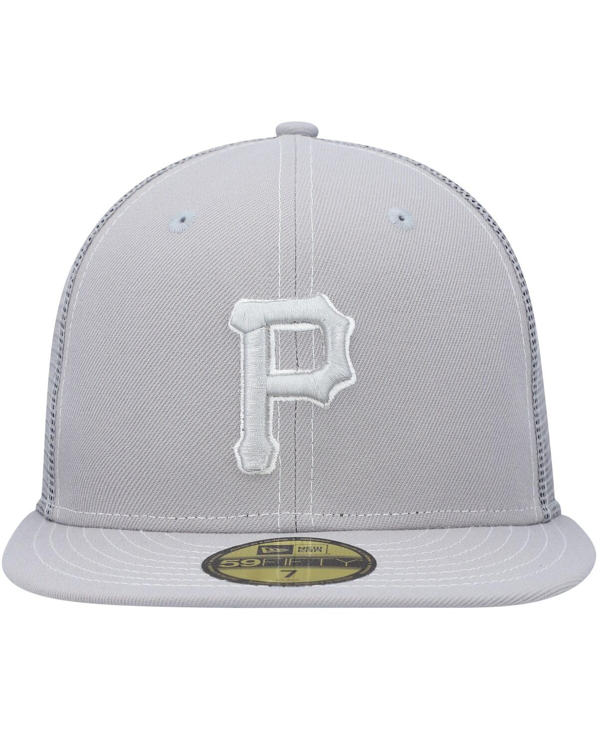 NEW ERA MEN'S NEW ERA GRAY PITTSBURGH PIRATES 2023 ON-FIELD BATTING PRACTICE 59FIFTY FITTED HAT 