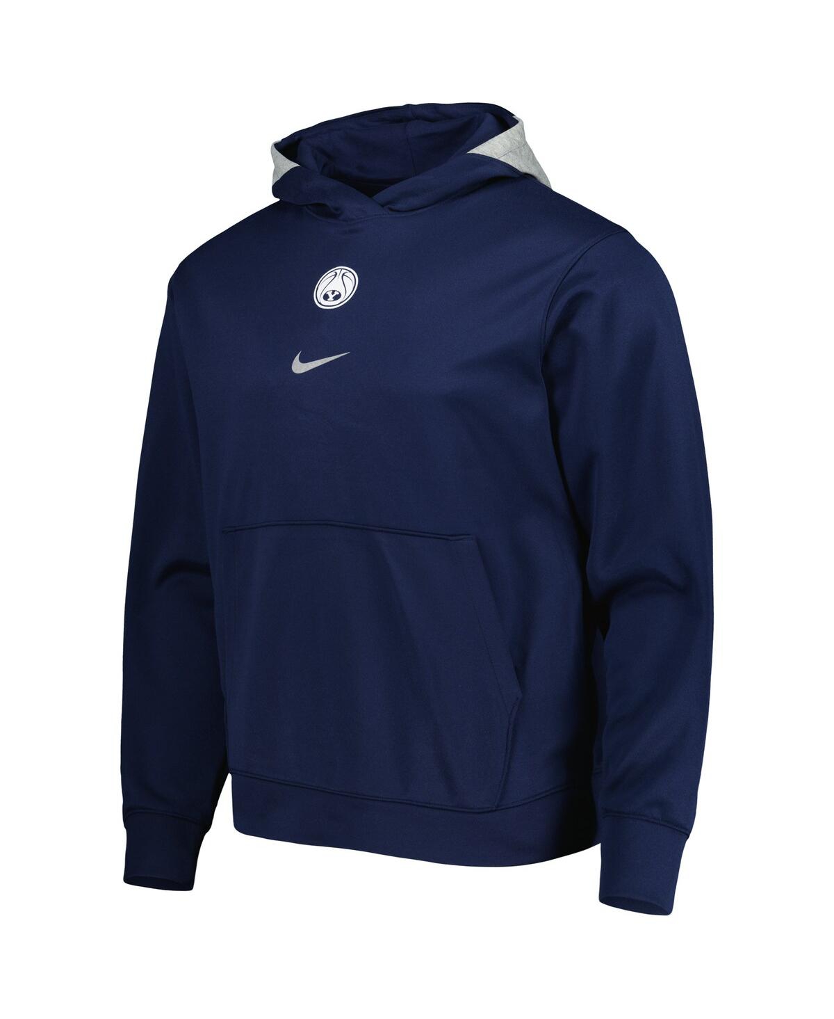 Shop Nike Men's  Navy Byu Cougars Spotlight Performance Pullover Hoodie