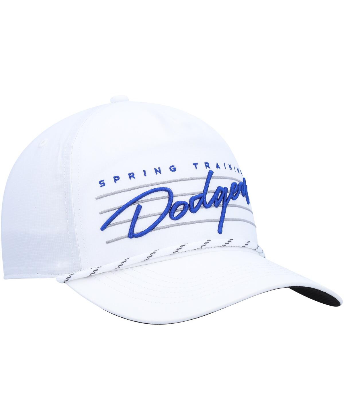 Men's '47 BrandLos Angeles Dodgers Downburst Hitch Snapback Hat - White