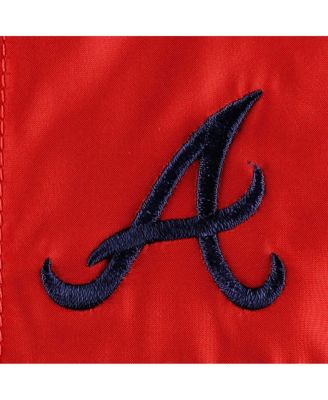 Men's Navy Atlanta Braves Flash Forward Challenger Big and Tall Omni-Shade Full-Zip Windbreaker