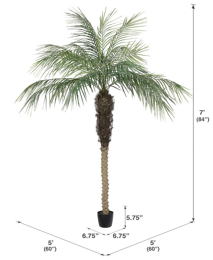 Vickerman 7' Artificial Potted Pheonix Palm Tree & Reviews Artificial