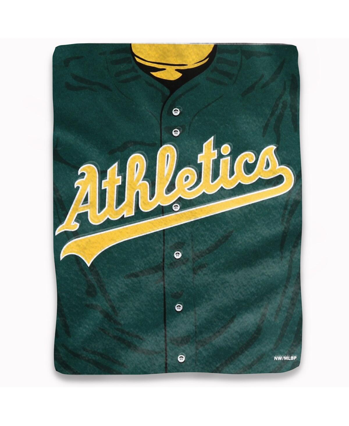 Northwest Company The  Oakland Athletics 50'' X 60'' Jersey Silk Touch Throw Plush Blanket In Multi