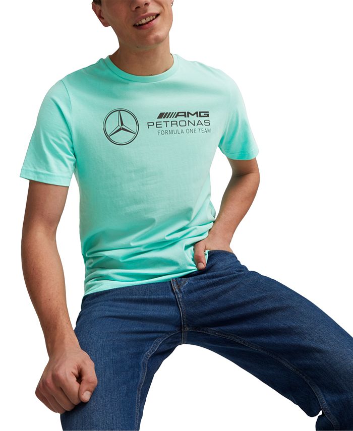 Mercedes AMG Petronas F1 All Over Print Men's Regular Fit T-Shirt
