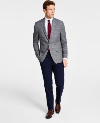 Michael Kors Men's Classic-fit Stretch Plaid Sport Coat - Macy's