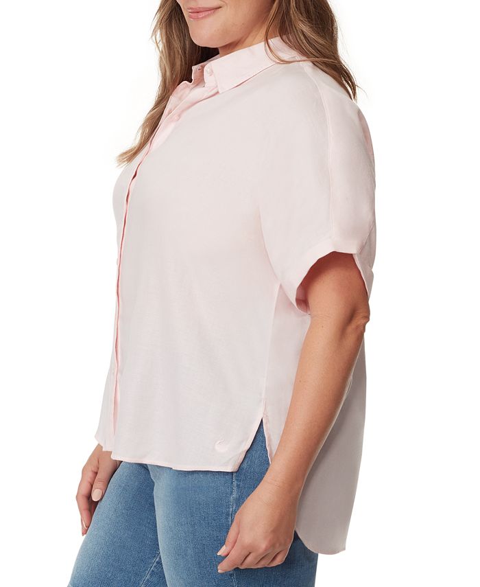 Gloria Vanderbilt Plus Size Daisy ButtonDown Woven Shirt Macy's