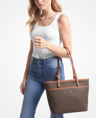Winston Logo Large Top Zip Pocket Tote