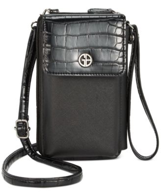 Giani Bernini - Softy Leather Tech Crossbody Wallet