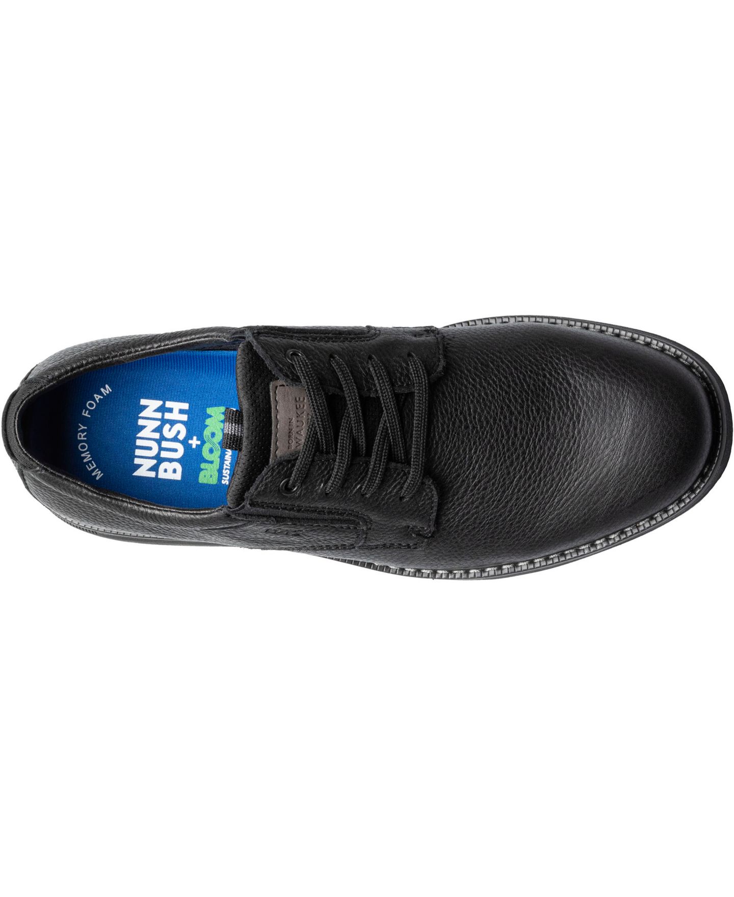 Мужские туфли Nunn Bush Otto Plain Toe Oxford, цвет: Чёрный — фото 4