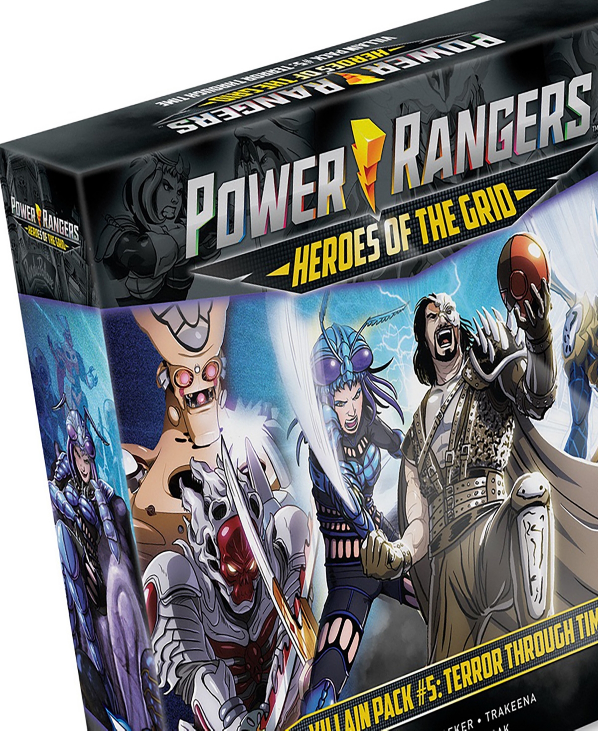 Shop Renegade Game Studios Power Rangers Heroes Of The Grid Villain Pack 5 Terror Through Time Expansion Rpg Boardgame, Role Pl In Multi