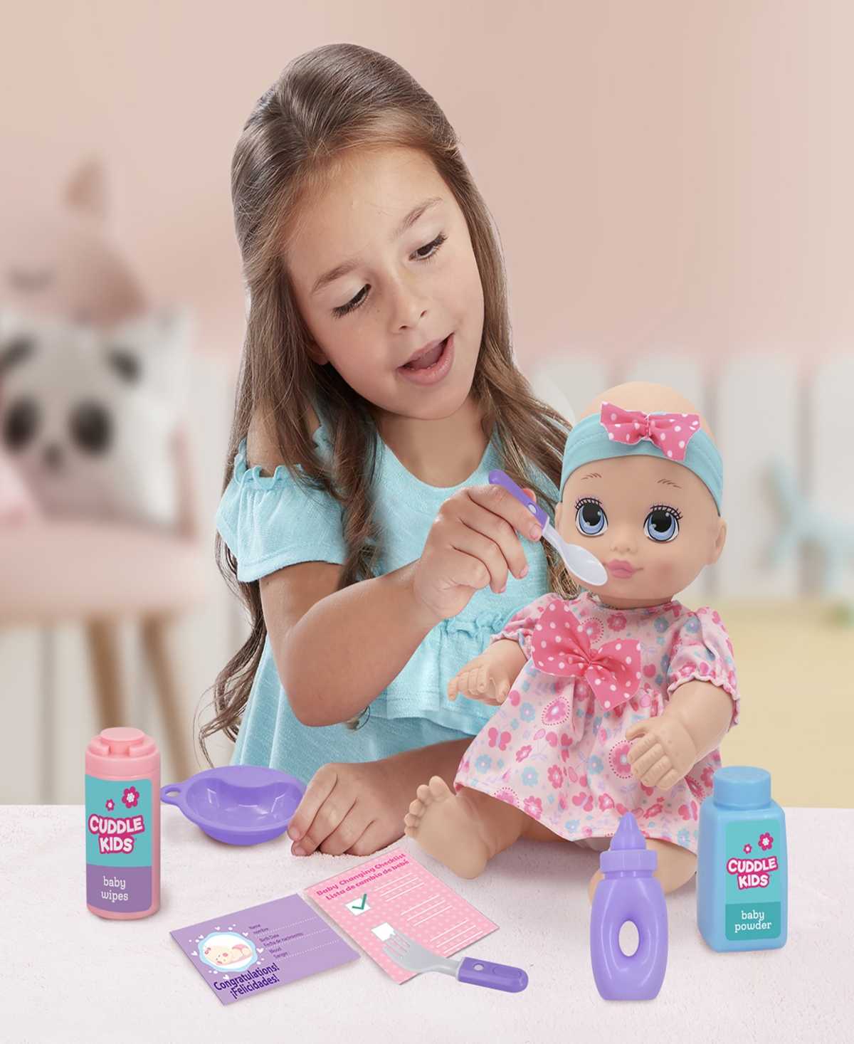 Shop Cuddle Play All Day 17 Piece 10" Baby Doll Playset New Adventures, Children's Pretend Play Set In Multi